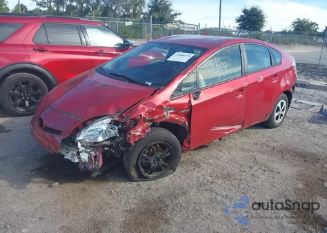 2012 Toyota Prius Three from USA, damaged, VIN JTDKN3DU3C0335301